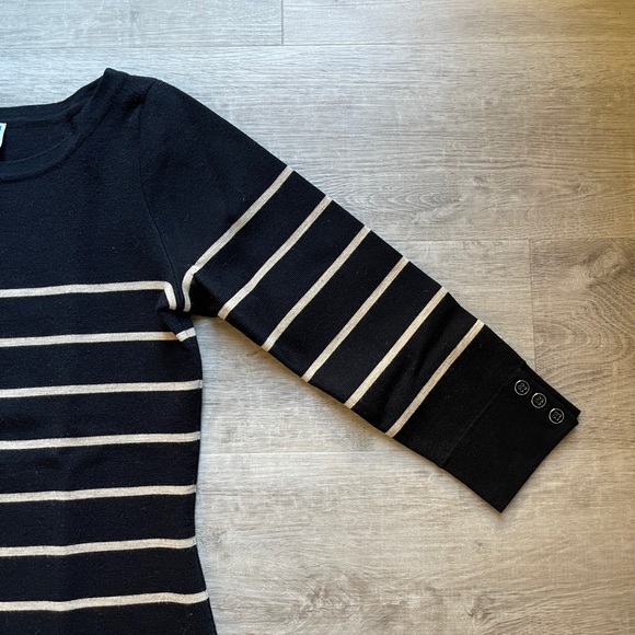 CARDIGAN women’s striped knit dress size M - Picture 4 of 6